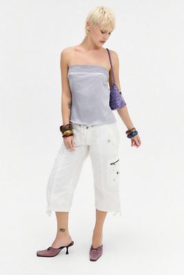 Motel Silbernes Minae Bandeau-Top