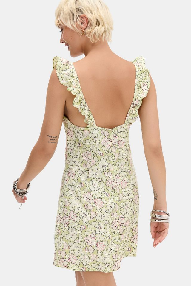 Motel Vestido Mini Verde Gadisa Blooming Lily #4
