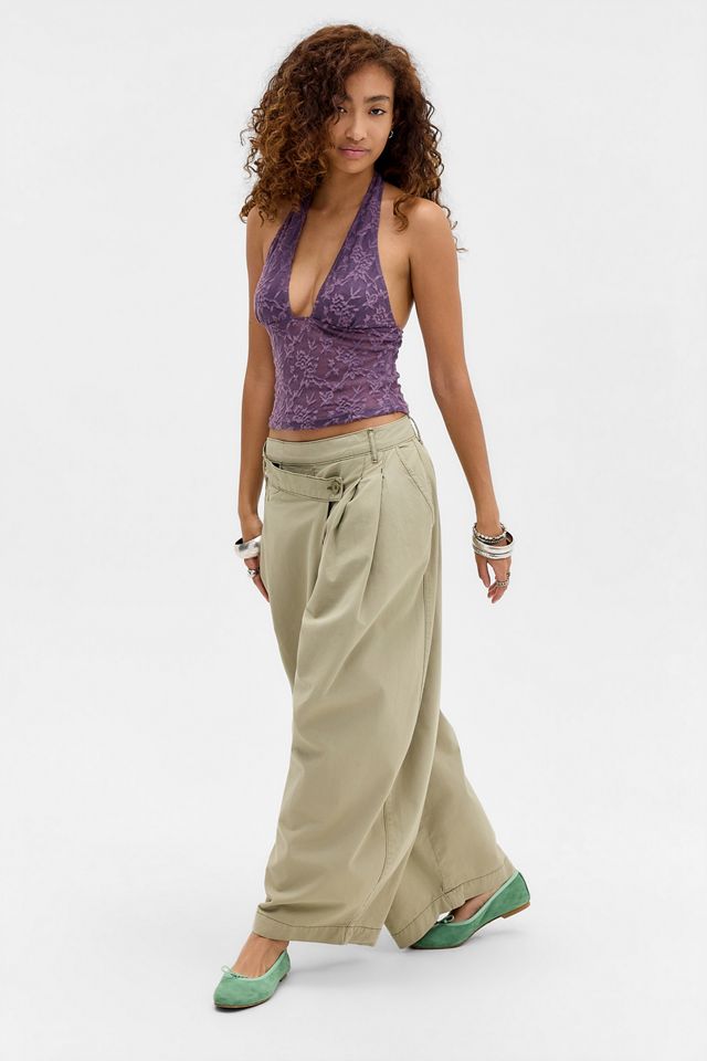 Motel Purple Cosimo Halter Top #1
