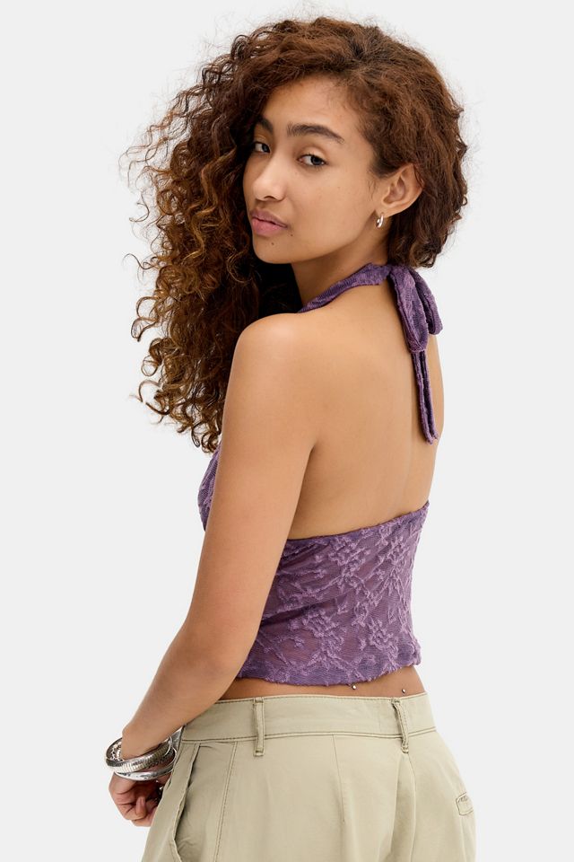 Motel Purple Cosimo Halter Top #3