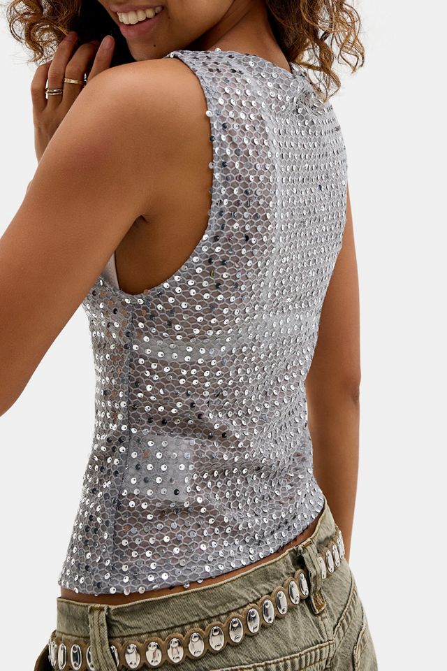 Motel Dudley Pailletten Top #3