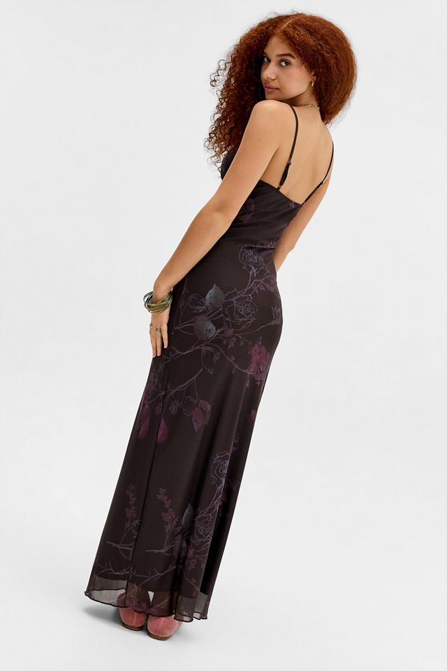 Motel Purple Kalana Mesh Maxi Dress #1