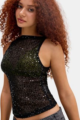 Top a Canotta con Paillettes Dudley Motel