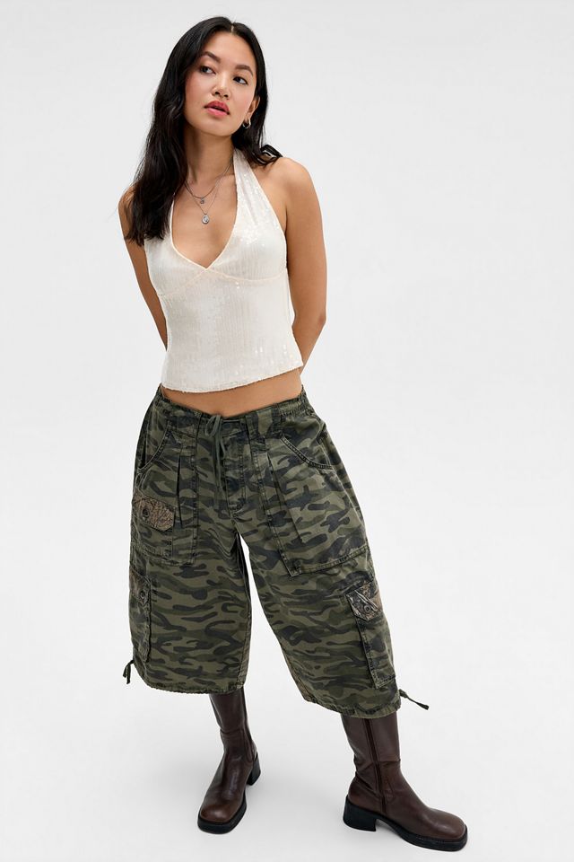 Top con allacciatura al collo Cosio color crema Motel #1