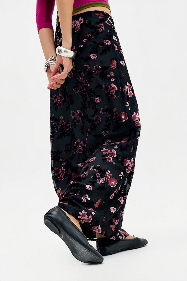 Motel Nirbana Devore Maxi Skirt #2