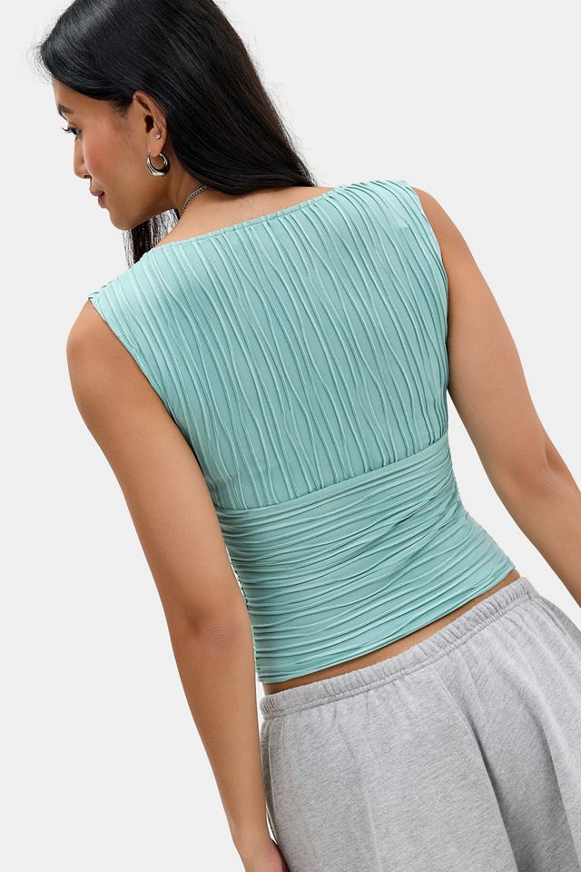 Motel Ekila Texturiertes Jersey-Top #3