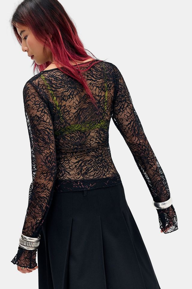 Top Trasparente Motel Black Noir #3