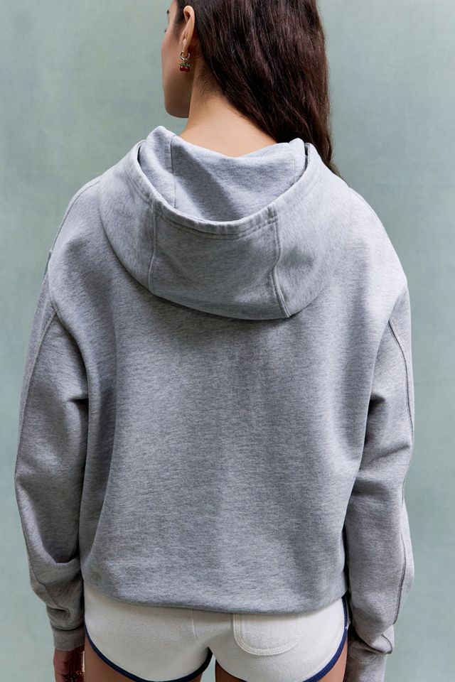 Sweat à capuche S*x gris chiné Carne Bollente #2