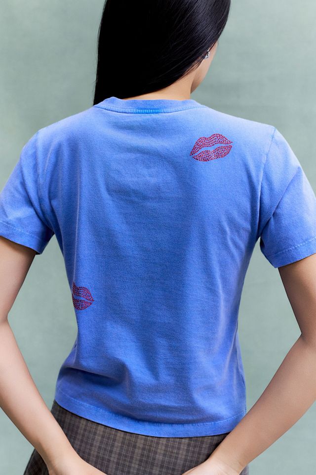 Carne Bollente T-shirt Baby Blu con Grafica Ti Amo #3