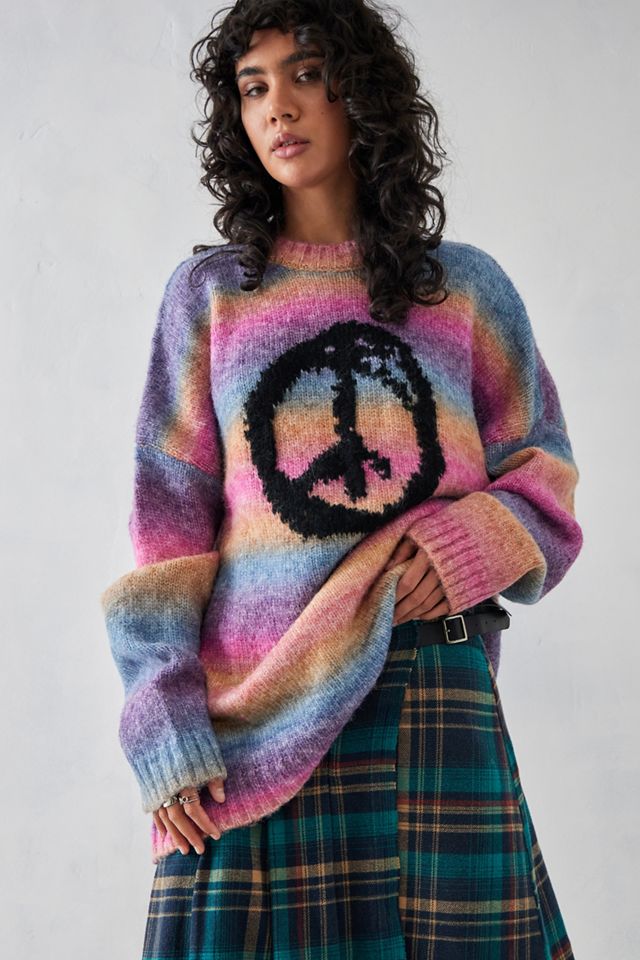 The Ragged Priest – Gestreifter Strickpullover „Peace" #2
