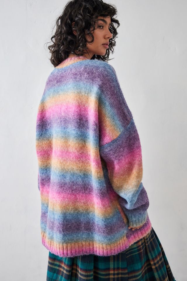 The Ragged Priest Striped Peace Knitted Jumper