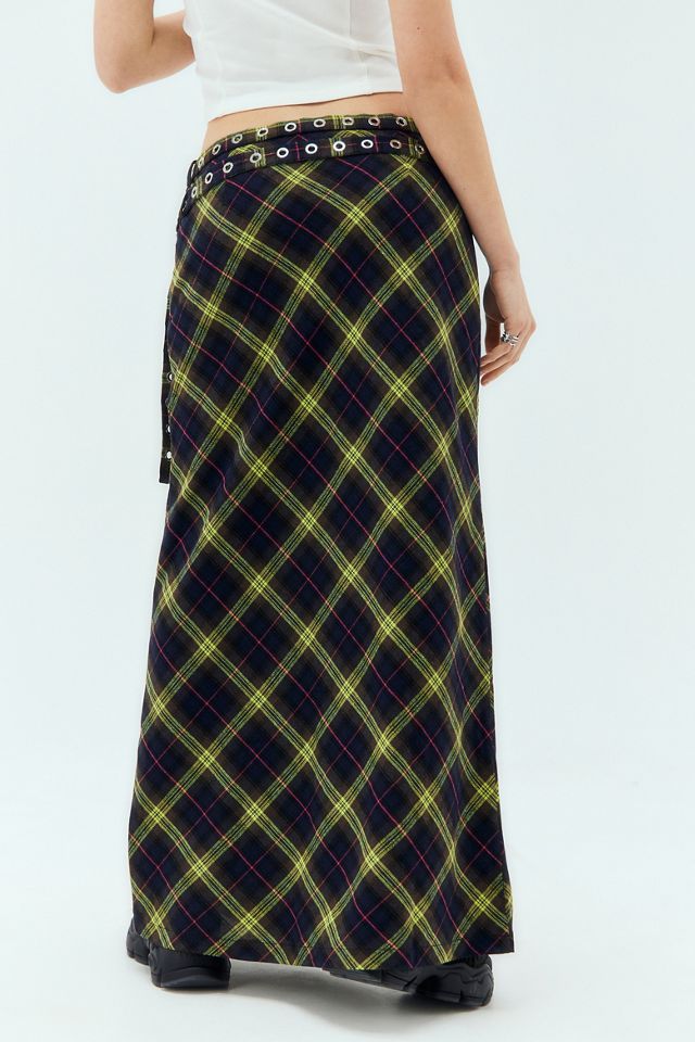 The Ragged Priest Vicious Checked Maxi Skirt Urban Outfitters UK