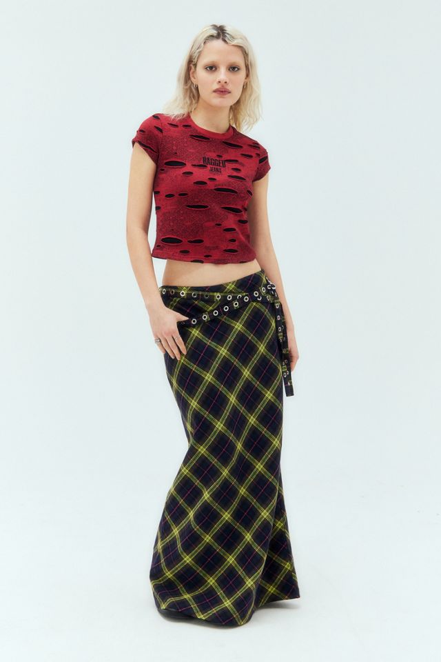 The Ragged Priest UO Exclusive Red Holey Camiseta #2
