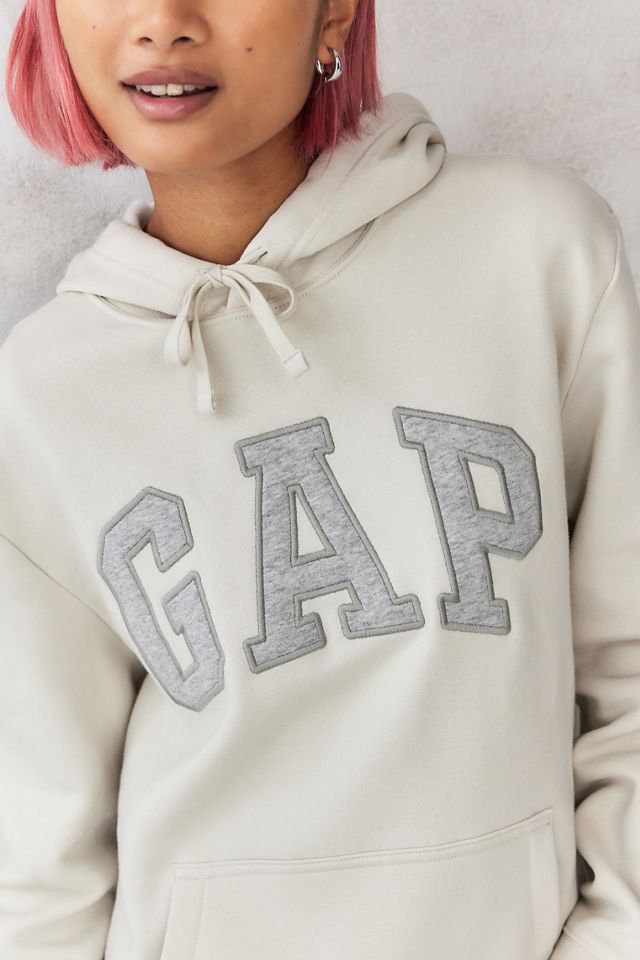 GAP Ecru Heritage Logo Hoodie #2
