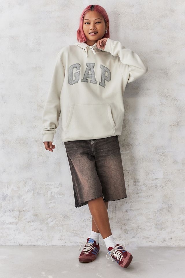 GAP Ecru Heritage Logo Hoodie #3