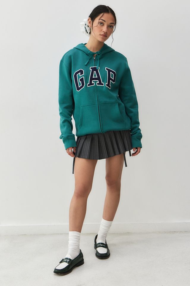 GAP Sudadera con Cremallera y Logo Heritage Verde #1