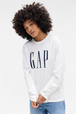 GAP Ecru Long Sleeve T-shirt
