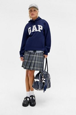 GAP Navy V-Heritage Logo Hoodie