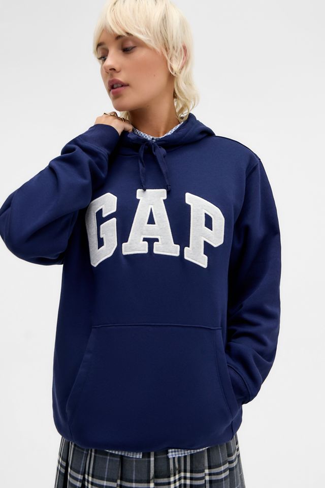 GAP Navy V-Heritage Logo Hoodie #2