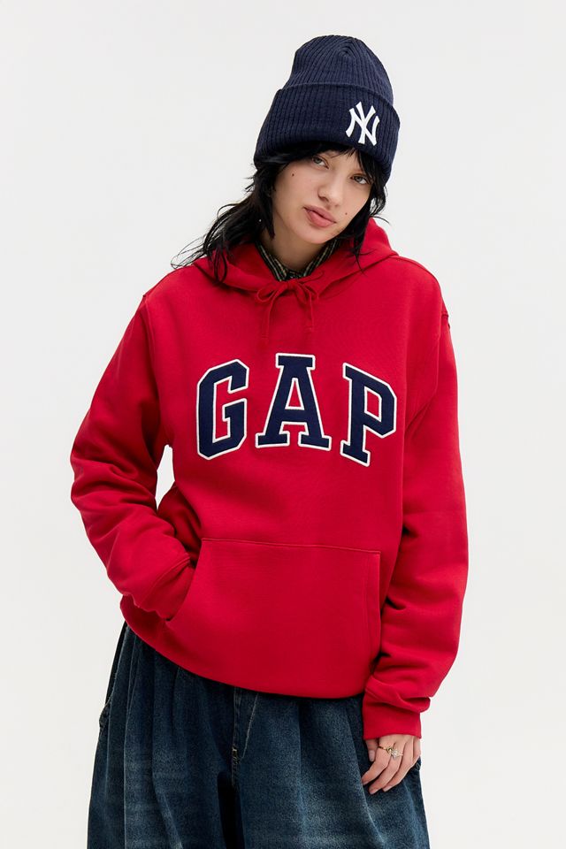 Sweat à capuche GAP V-Heritage rouge pomme #1