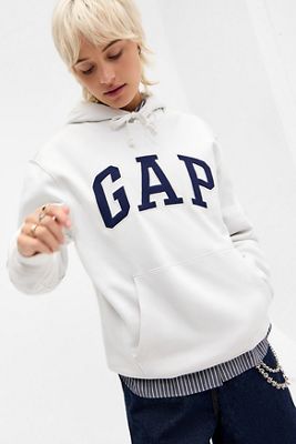 GAP Ecru V-Heritage Logo Hoodie