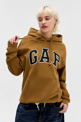 GAP Palomino Core Arch Hoodie - Brown S at Urban Outfitters