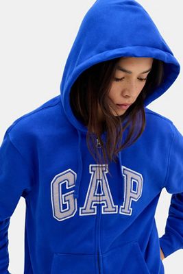 Felpa con Cappuccio Blu con Zip GAP