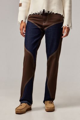 PSC Jeans Rectos con Paneles de Patchwork