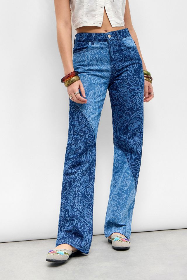 PSC Blaue Patchwork-Jeans #1
