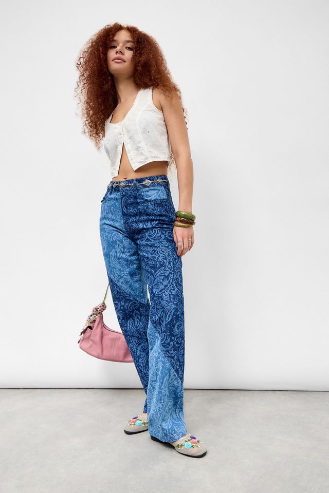 PSC Blaue Patchwork-Jeans #2