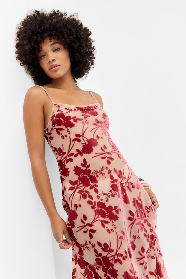 VRG GIRL Iris Bias Cut Sheer Maxi Dress #1