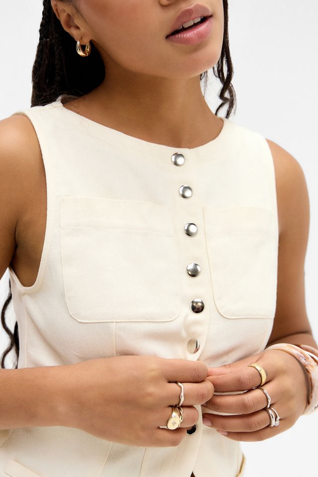 VRG GRL Suki Denim Vest #1