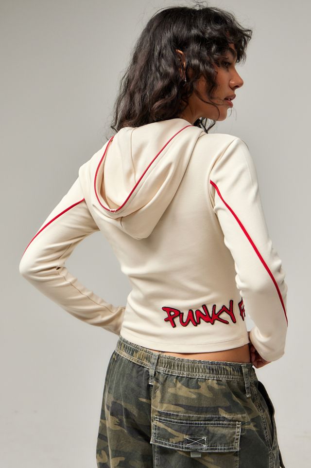 Punky Fish Smoked Asymmetric Zip-Up Hoodie #3