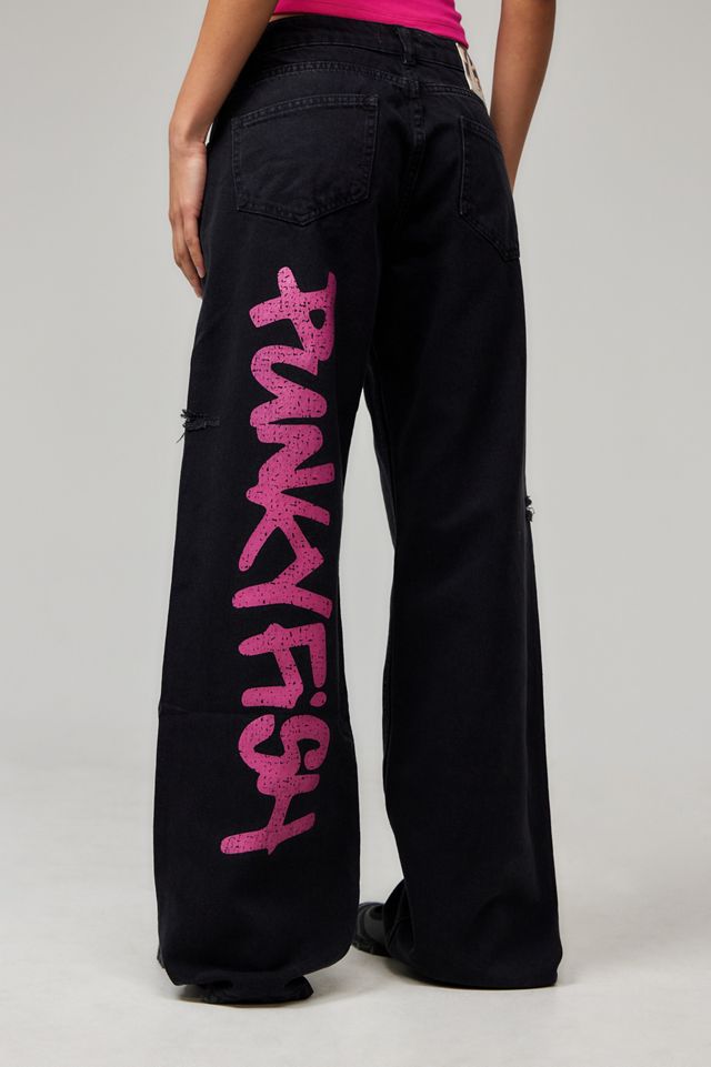 Punky Fish Baggy Logo Jeans #1