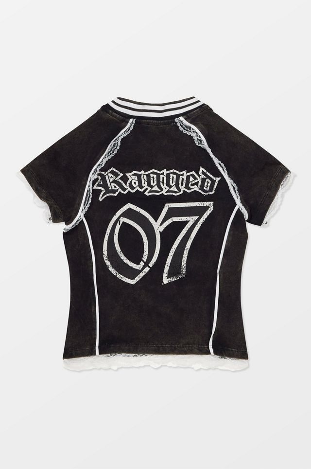 The Ragged Priest Maglietta con Bordo in Pizzo Score #7