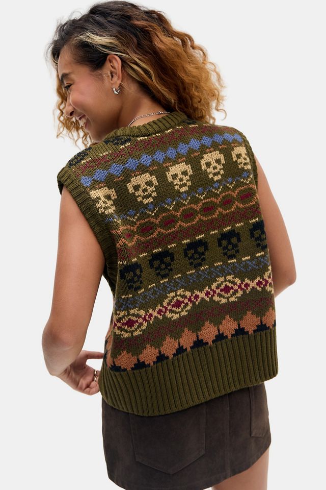 The Ragged Priest Quill Fairisle Knit Vest #3