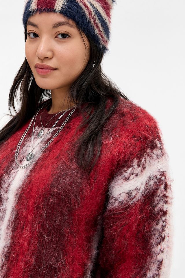 The Ragged Priest Red Obscure Fluffy Knit Jumper #1