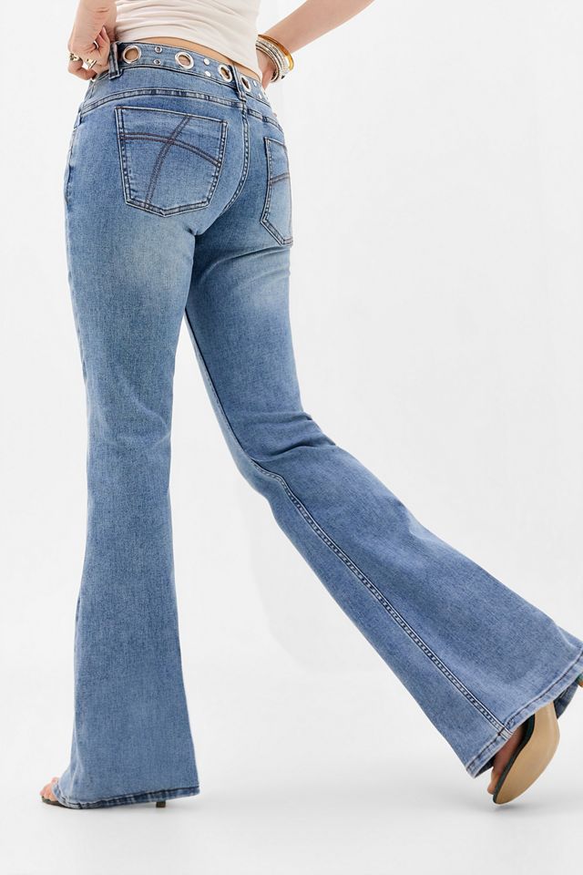 Jeans Azules con Ojales The Ragged Priest #3