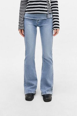 The Ragged Priest Moss Belted Jeans