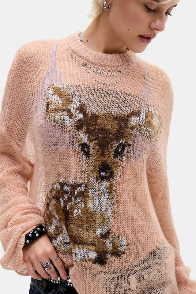 The Ragged Priest Rosa Bambi Oversized Strickpullover #2