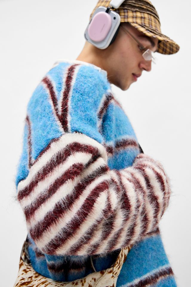 The Ragged Priest Blauer Humbug-Streifen-Strickpullover #5