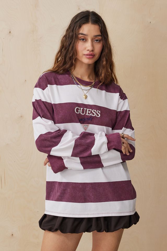 Guess t shirt long sleeve deals