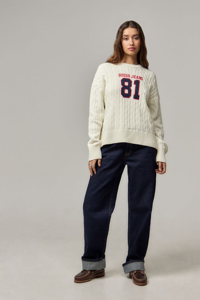 Maglione Lavorato a Maglia Collegiate Guess #1