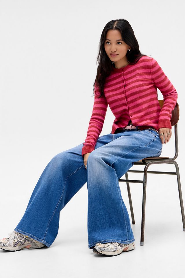 Jeans a Gamba Super Larga a Vita Bassa Guess G13 #1