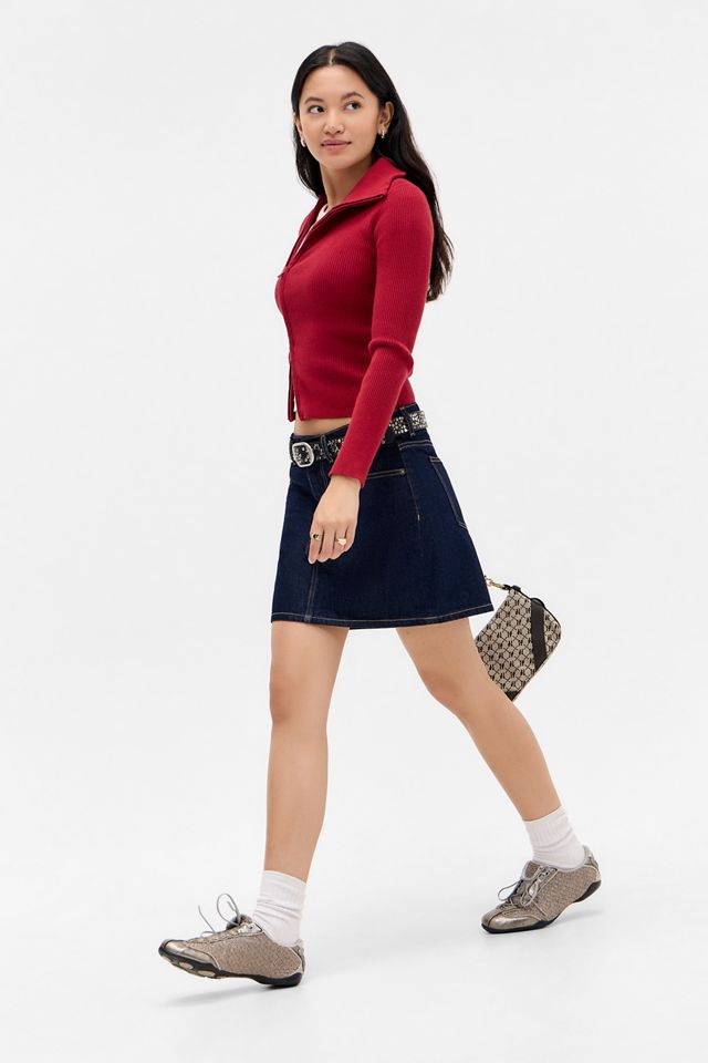 Minigonna in Denim Indaco Guess Jeans #2