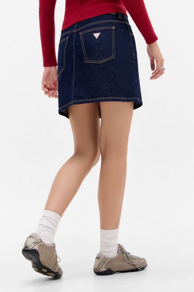 Minigonna in Denim Indaco Guess Jeans #3