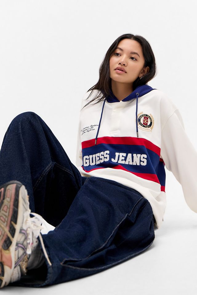 Felpa con cappuccio rugby a maniche lunghe Guess Jeans #3