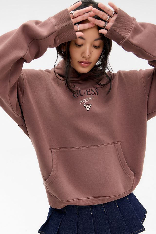 Guess Originals Brown Baker Logo Hoodie #1