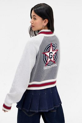 Chaqueta de Cremallera de Punto Intarsia Guess Jeans
