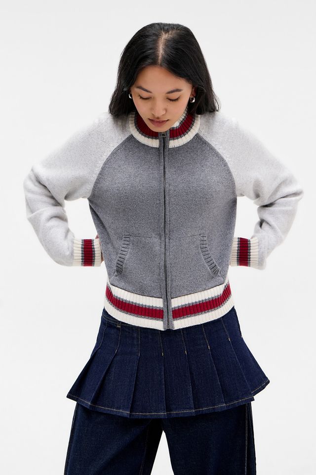 Giacca con zip a trama Intarsia Guess Jeans #1